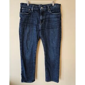 Gap Men's Straight Fit Jeans, Size 33x30 Dark Wash Normcore Classic